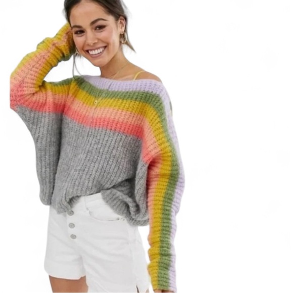 The Iconic Free People See The Rainbow Sweater| Free People Sweaters - Picture 3 of 12